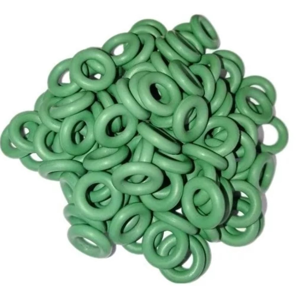 100 Und Anel Oring Compatível modelo Bico Injetor Automotivo Bosch Marelli Verde