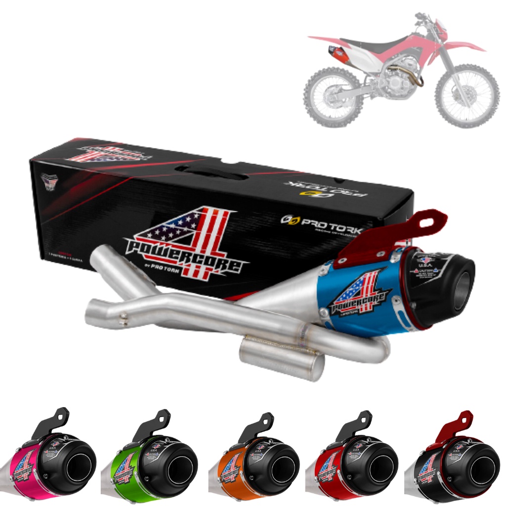 Escapamento Escape Esportivo Moto Powercore 4 Completo Crf 230 2008 Até 2020 Pro Tork em Oferta na Shopee