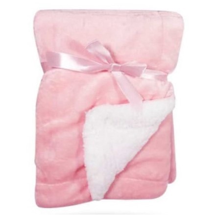 Manta para inverno de bebe bem quente dupla plush e sherpa carneiro menina menino em Oferta na Shopee