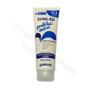 Protetor Solar Fps 60 Hipoalergenico Oil Free Sunlau Toque Seco 120 G