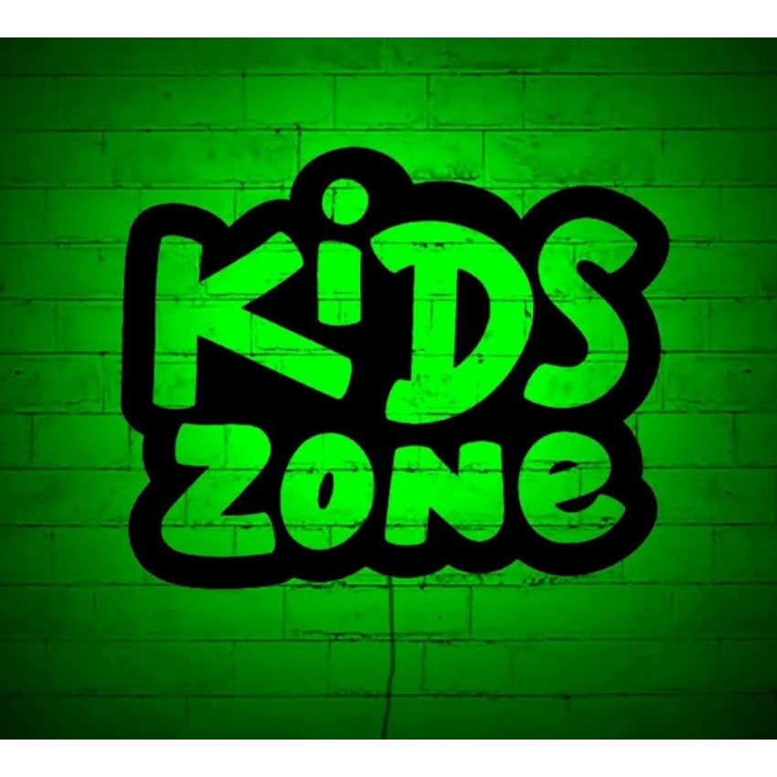 Quadro de Led Painel Luminoso Gamer Kids Zone Quadro decorativo presente geek nerd