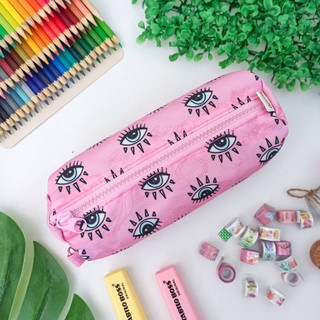 Estojo Escolar Nylon Estampado - Daterra em Oferta na Shopee