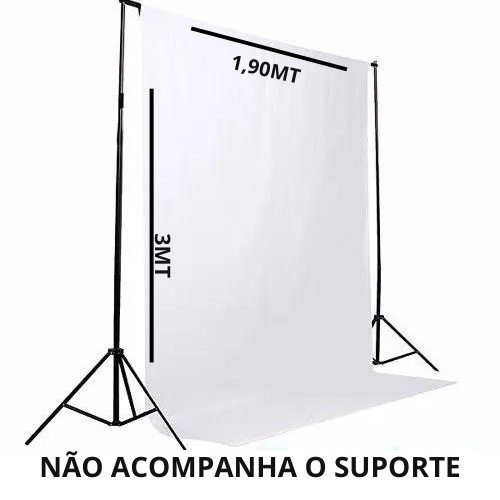 Tecido Fundo Preto/branco Estúdio Foto Infinito 3 x 1,90 metros Fundo Fotográfico fundo infinito