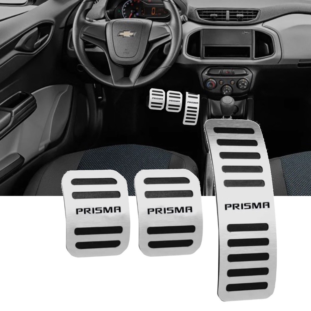 Prisma Manual 2013 a 2019 Manual Kit Pedaleira Inox Cromado Modelo Original