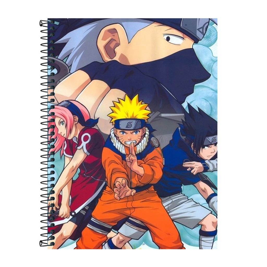 Caderno Escolar Universitário 1 Matéria 80Fls Naruto Uzumaki em Oferta na Shopee