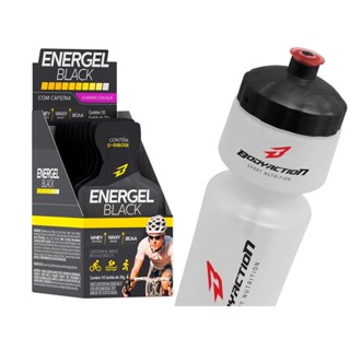 Gel Energel Black Cx 10 Sachês + Squeeze - Bodyaction