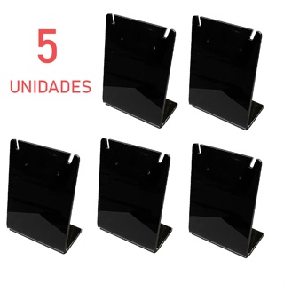 Expositor Colar e brinco 5 unidades em acrílico em Oferta na Shopee