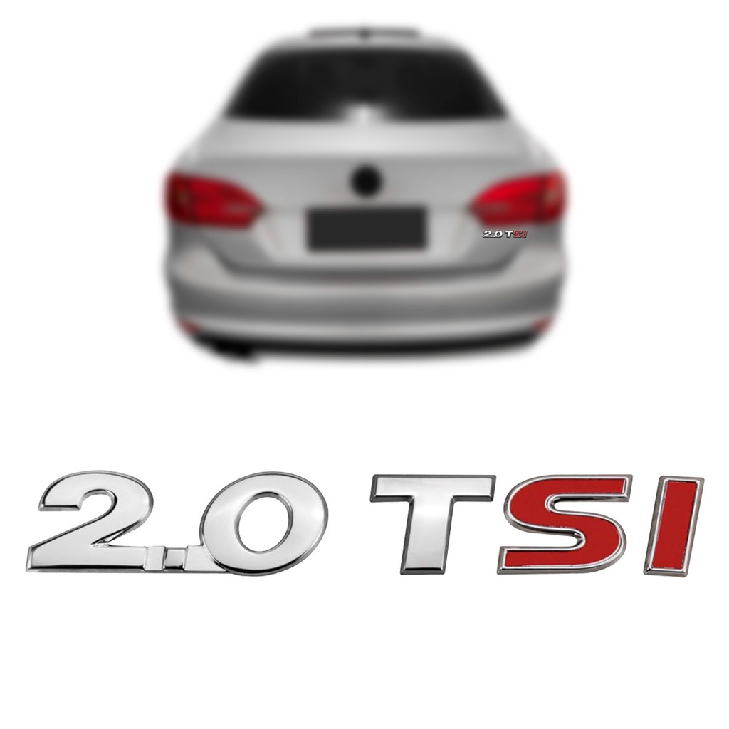Emblema 2.0 Tsi volksvagem 2.0 TSI VW JETTA CROMADO ACESSORIO JETTA VARIANT LEIA O ANUNCIO