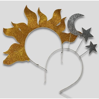 Tiaras Sol e Lua Carnaval Fantasia em Oferta na Shopee