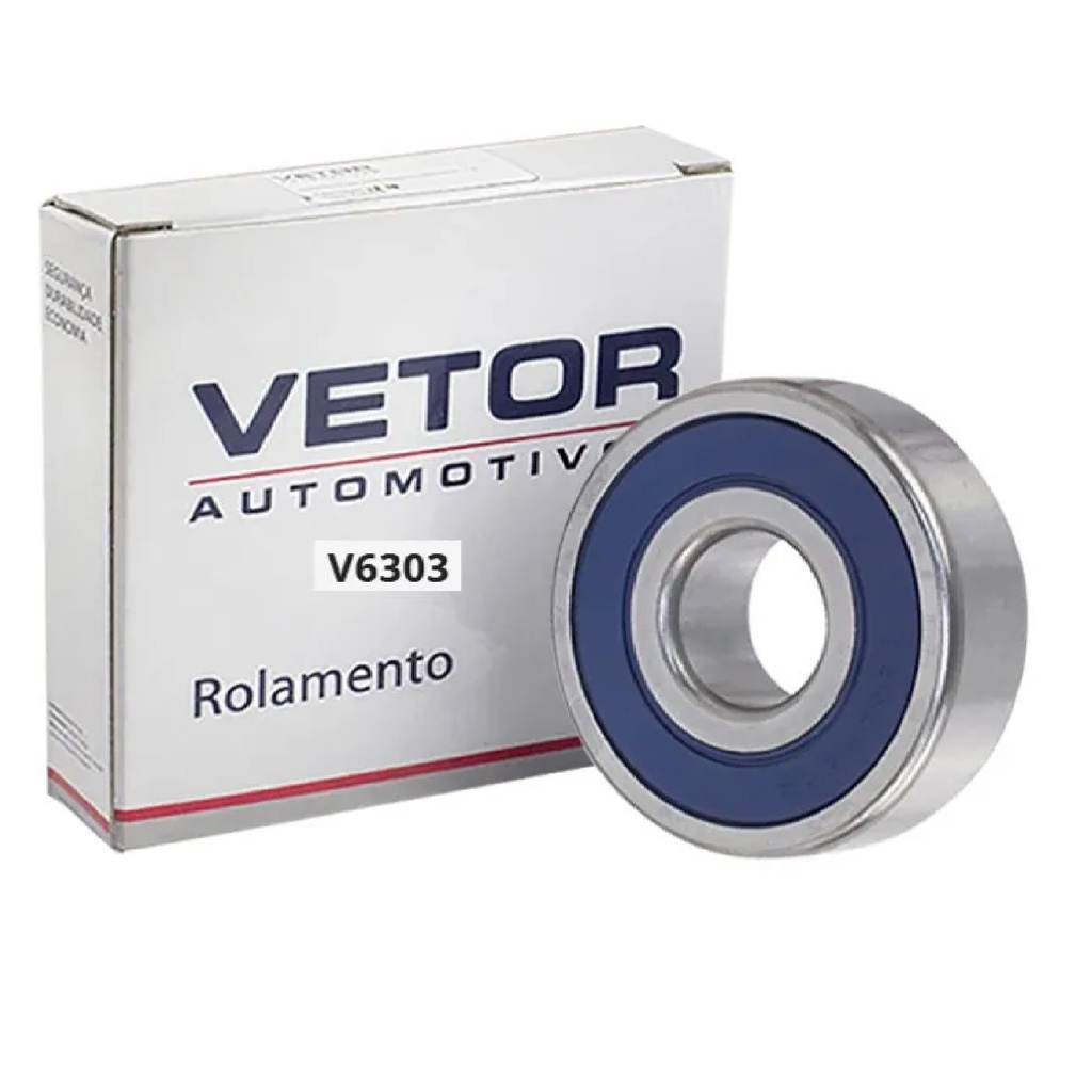 Kit 02 Rolamento 6303 Ddu Vetor / Vto 17/47/14 Mm Vto6303