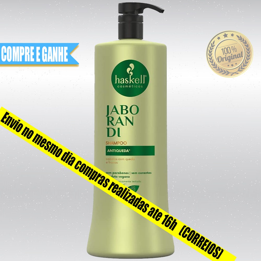 Shampoo Haskell Jaborandi Antiqueda - Cabelos com Queda e Fracos