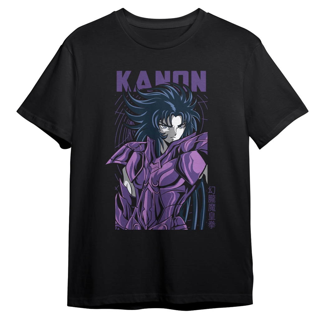 Camiseta Kanon De Gêmeos Saint Seiya Anime Geek Camisa Blusa