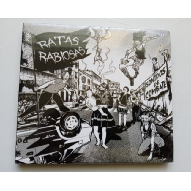 CD Ratas rabiosas - sonidos de combate - perfeito estado mídia e capa