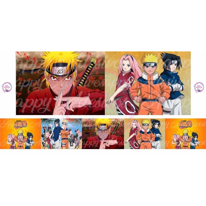 Faixa Adesiva Decorativa Série Mangá Anime Gibi Quadrinhos Naruto Ninja Decoração Quarto Menino