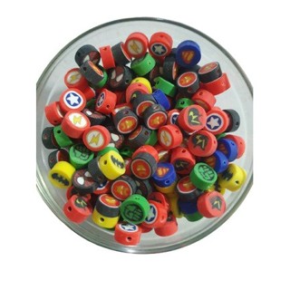 Entremeio Heróis 10mm com Furo - Pacote com 20 Unidades Variados