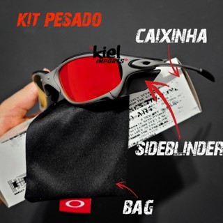 Óculos Juliet sideblinder várias cores promoção + caixinha + bag