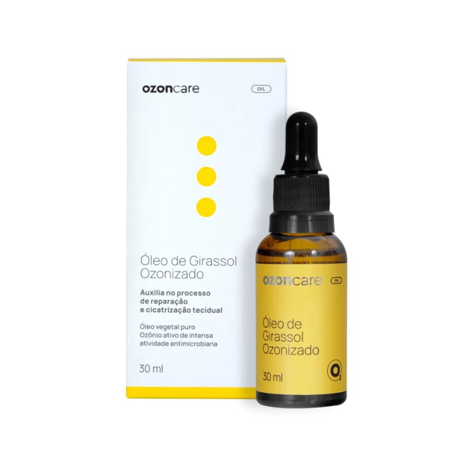 Oleo De Girassol Ozonizado - Melhor Cicatrizacao Germicida