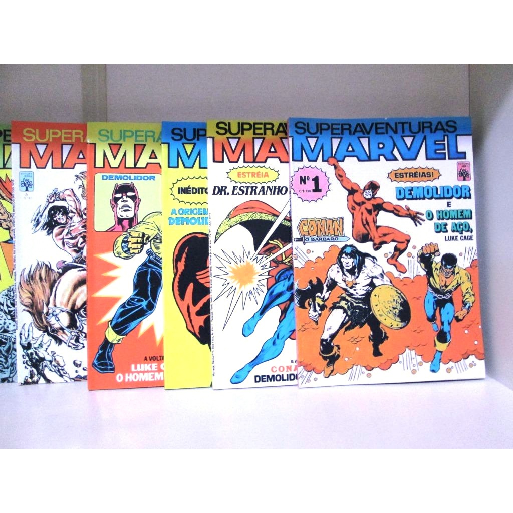 Gibis Superaventuras Marvel 01 ao 05 facsimile