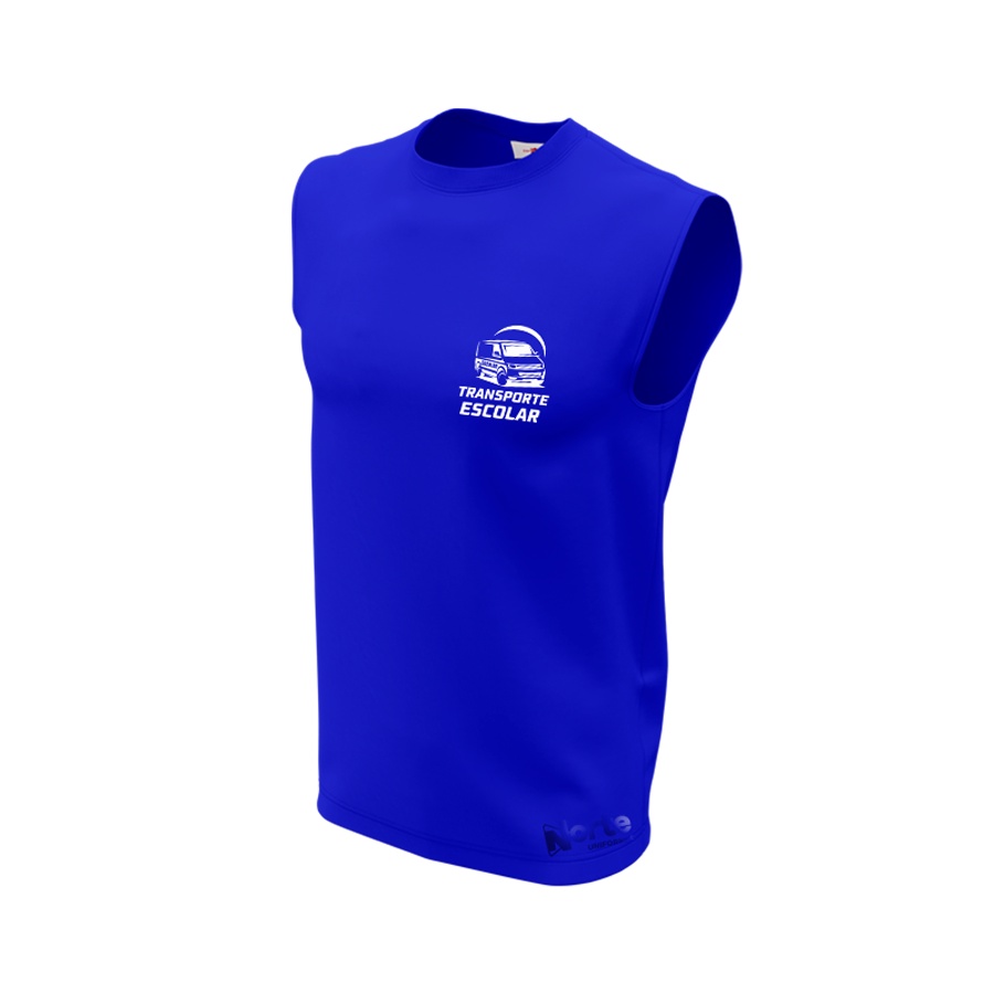 Camiseta Regata Machão Transporte Escolar Uniforme Profissional