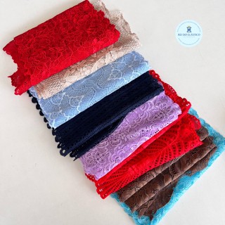 300g de Renda com Elastano Retalho Metro Pedaços para Lingerie Calcinha