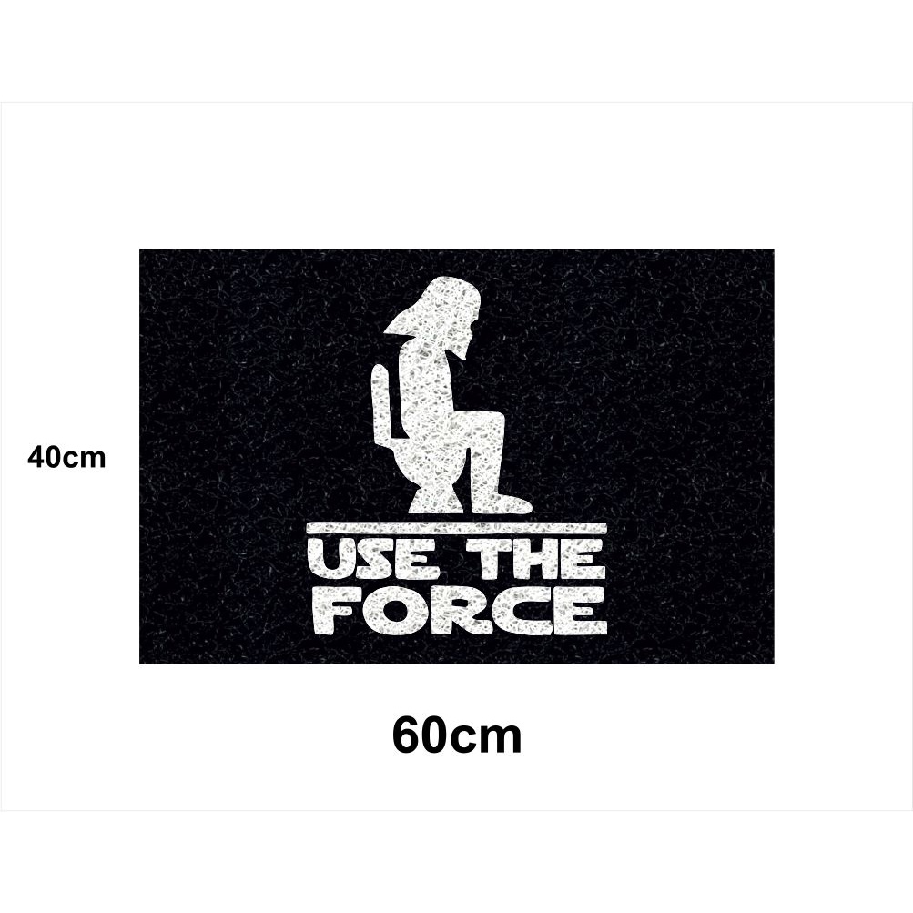 Tapete Capacho Use The Force 60x40 Star Wars Casa Entrad Lar