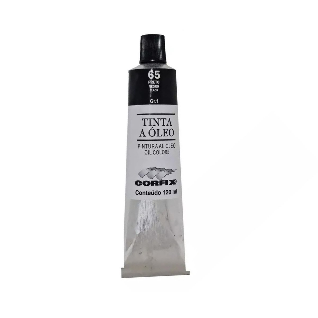 Tinta a Oleo para pintura em tela Corfix G1 Tubo com 120ml