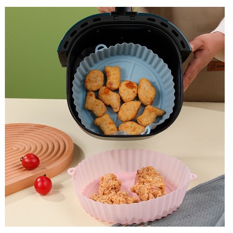 Tapete Redondo Air Fryer Silicone air fryer reutilizável