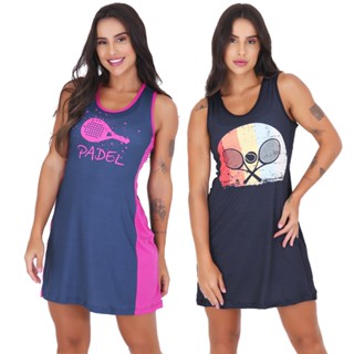Kit 2 Vestidos de Tennis & Beach Tennis Acompanha Short com Bolsos