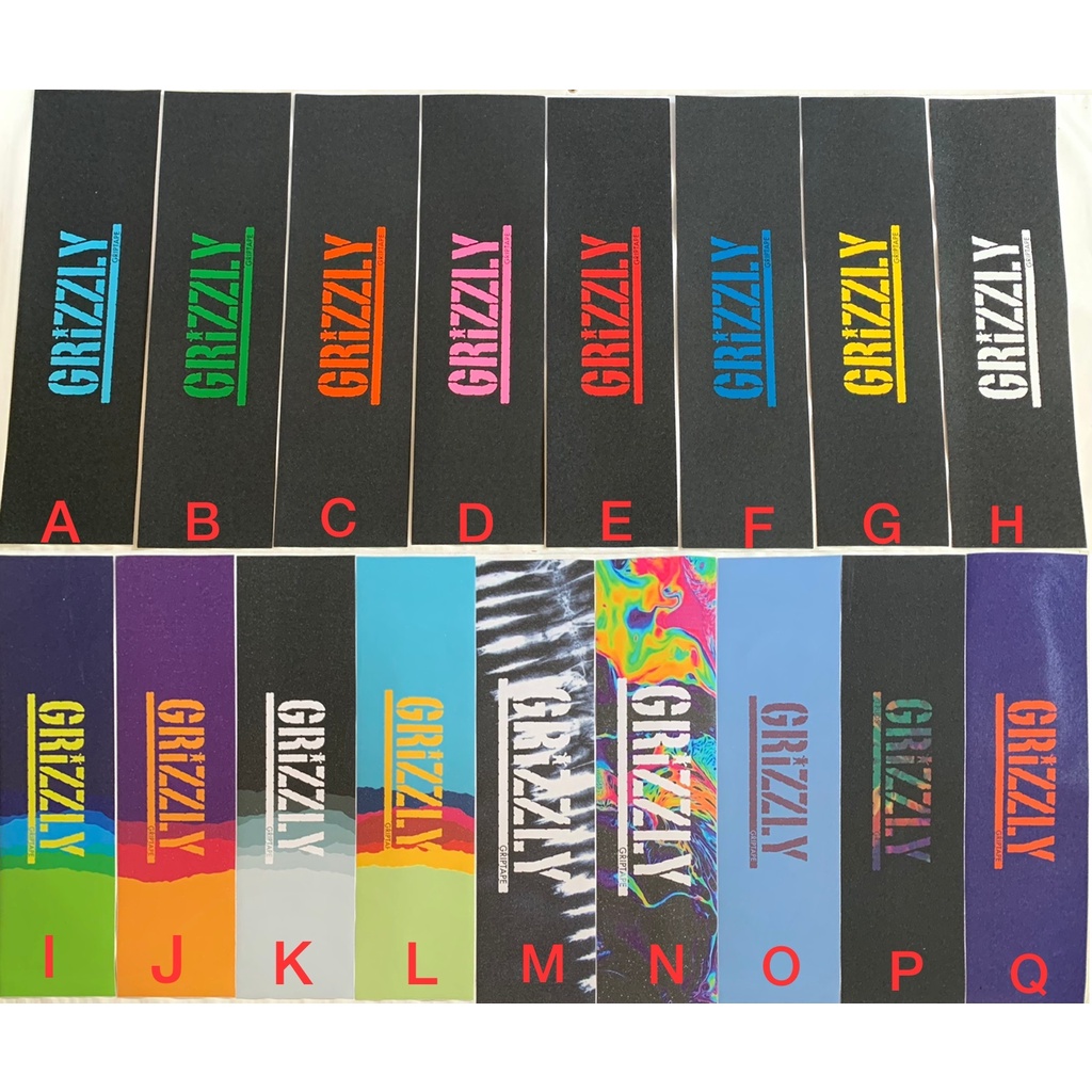 Lixa Grizzly Griptape - Skate  Emborrachada Skateboard Importada Original