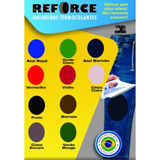 4 Pares Joelheiras Termocolante Reforço Reparo Calça Escola Infantil - Joelheira Reforce (Original) em Oferta na Shopee
