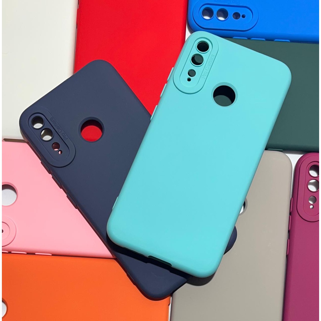 Capa para Motorola Moto E6 Plus Silicone com Proteção de Câmera Interior Aveludado Soft TPU Premium