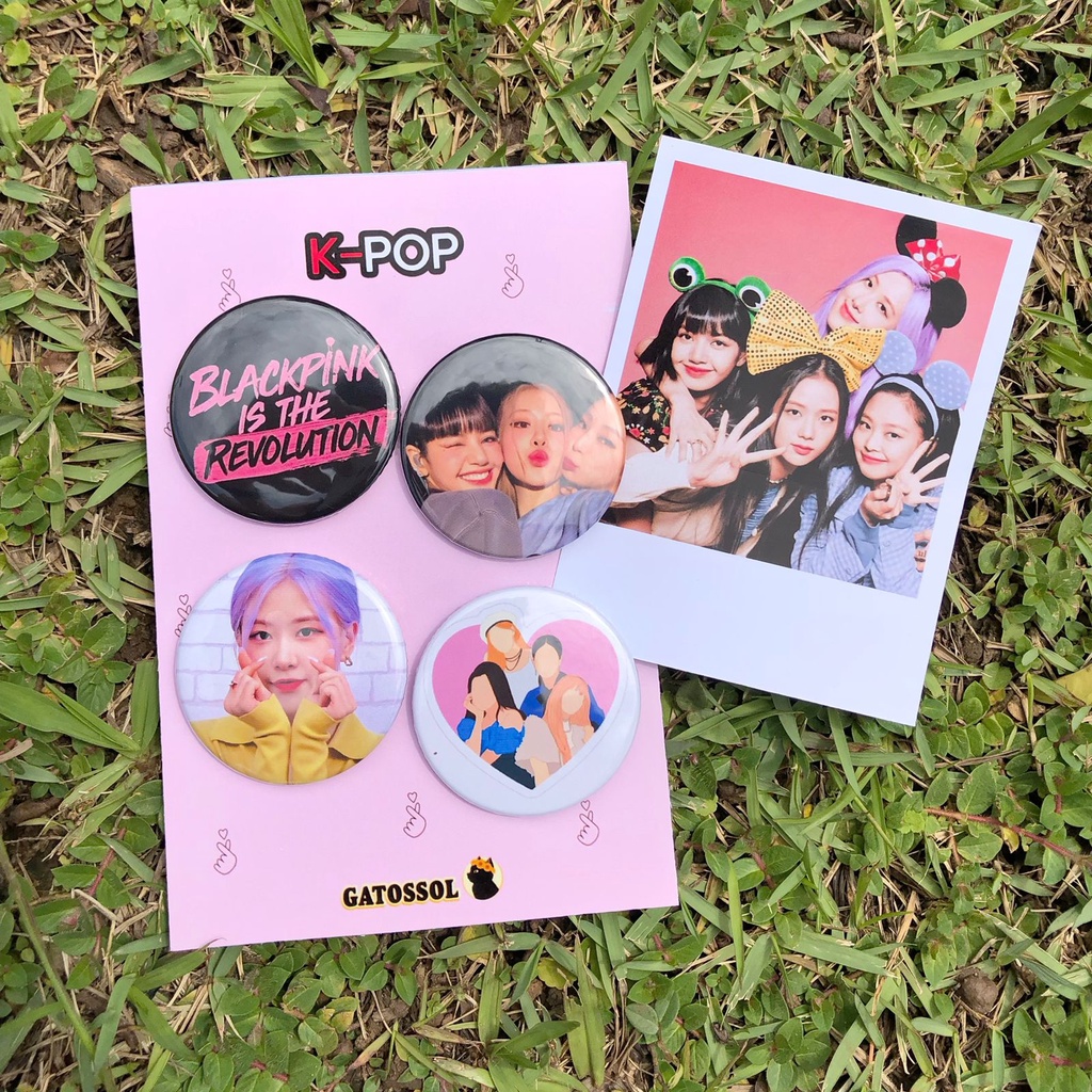 Bottons BLACKPINK 4,5 cm - KPOP-IDOL-COREANO- Bottom/botton - Boton  - Broche alfinete - Boton - Button - Pin - Botum