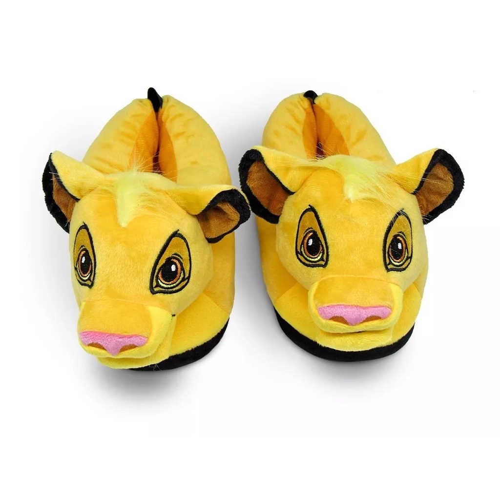 Pantufa 3D Simba Solado Borracha - Rei Leão Original Disney