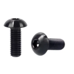 Parafuso Suporte Água para Bike Caramanhola Allen M5 x 12mm Abaulada Preto