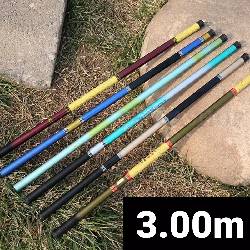 Vara Telescópica Lisa 3,00M - 40% Carbono - Ação Lenta - C.W 7-17lbs / 7,7kg - Cmik em Oferta na Shopee