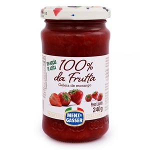 Geleia De Morango 100 Da Fruta 240 G