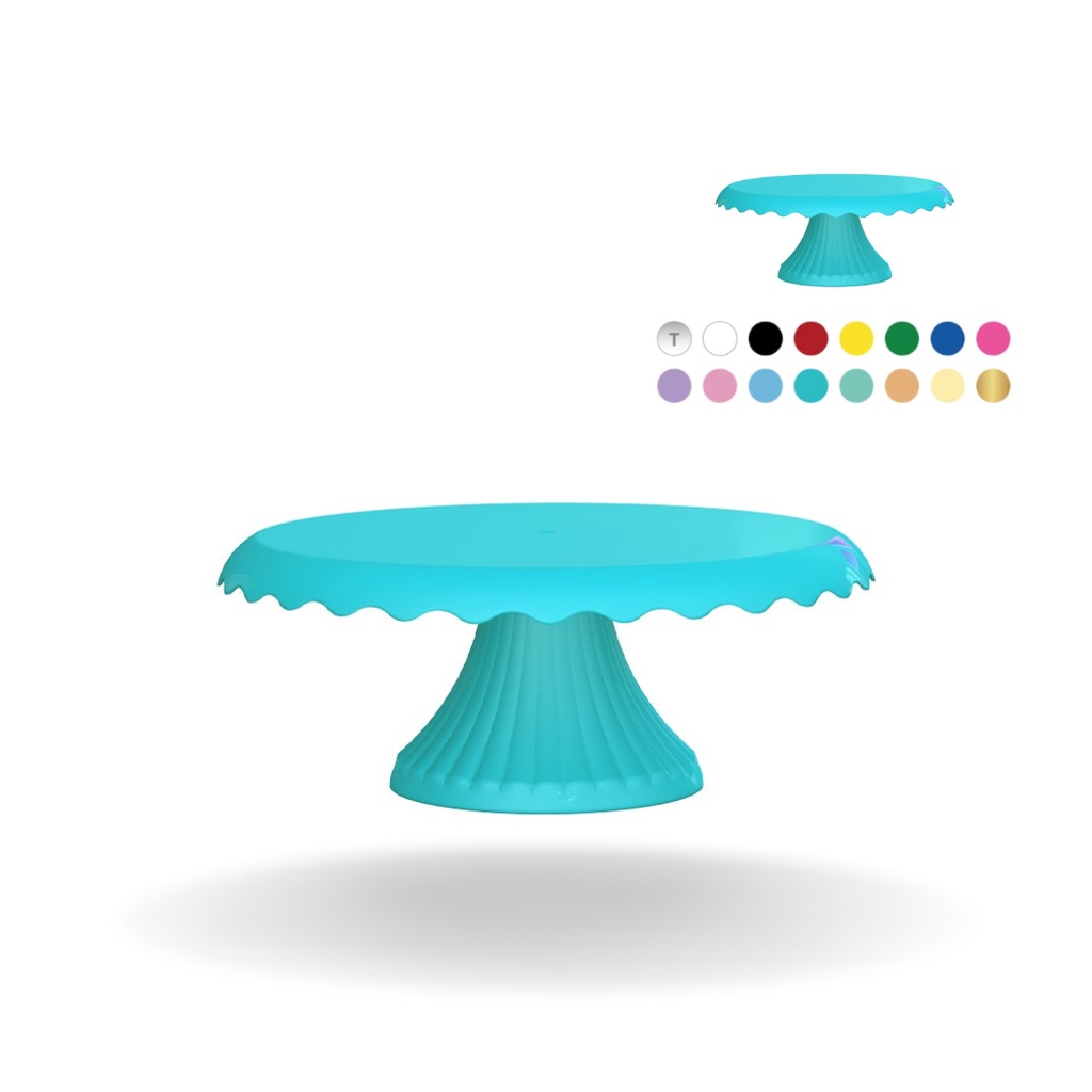 Boleira Cake 22CM Babado - Suporte para Doces, Decoração de Mesa de Aniversário! em Oferta na Shopee