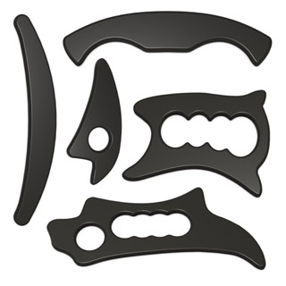 Liberação Miofascial Instrumento Massageador Soqueira Meia Lua Triângulo Tucano Morcego Para Tratamentos Massagem Fisioterapia Plastico Super Resistente