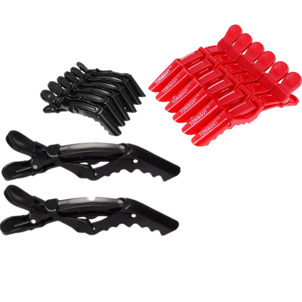 Presilhas Clips Para Cabelo ULTRA TOP Crocodilo super 6 unidades Barbeiro salão em Oferta na Shopee