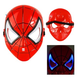 Máscara LED luz Homem Aranha Herói
