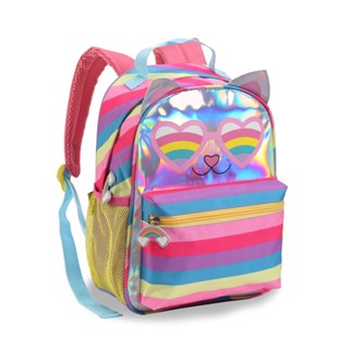 Mochila Bolsa De Costa Escolar Impermeável Gatinho Menina