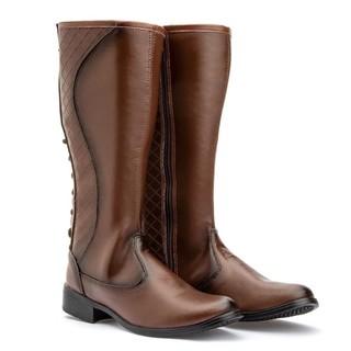 Bota Coturno Cano Longo Feminina Para Montaria Rodeio Country Promoção