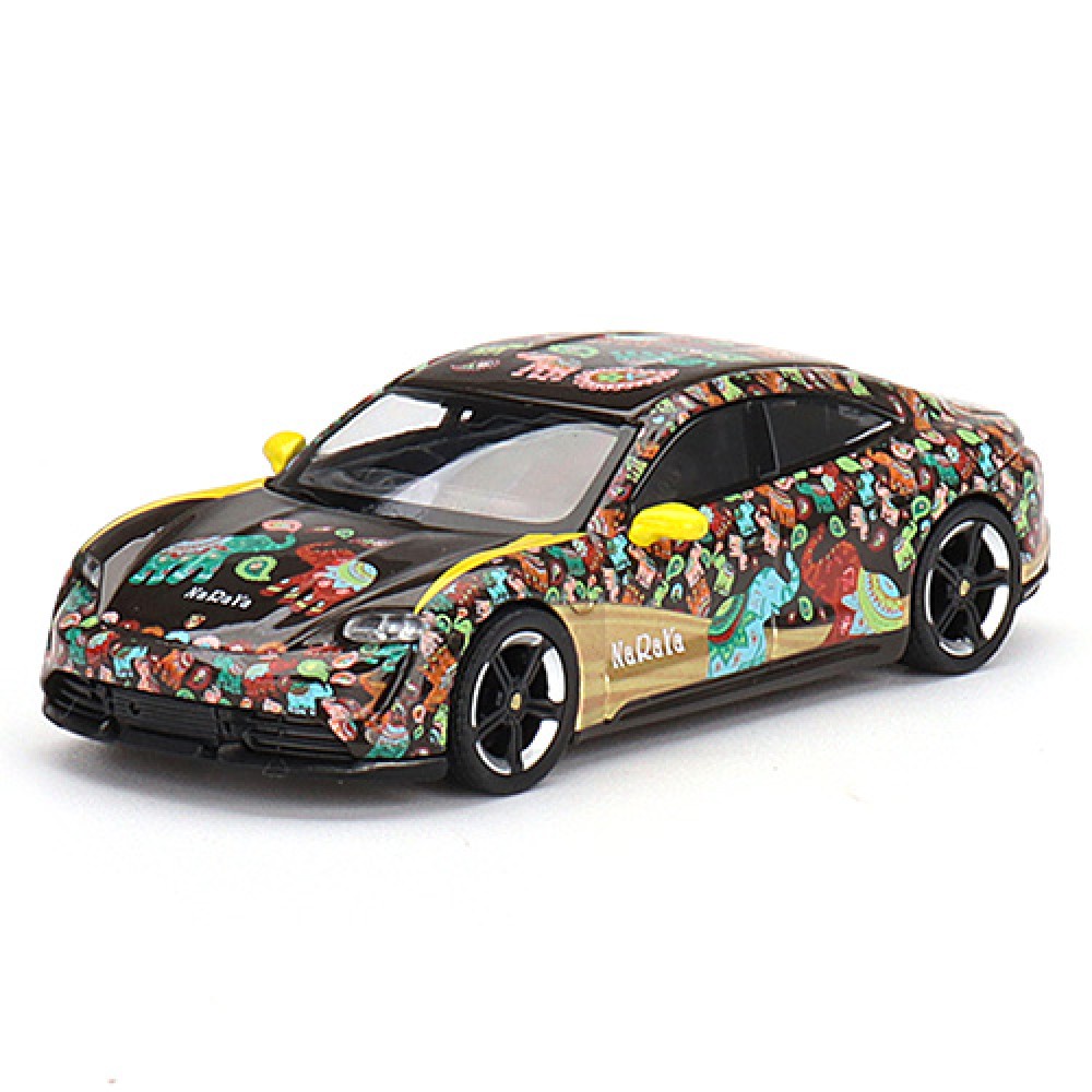 Mini GT MGT00399-R 399 1/64 PORSCHE TAYCAN TURBO S NARAYA Tailândia Exclusivo Limitado 999pcs Escala DIECAST Carro Modelo