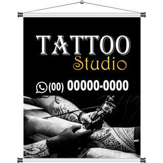 banner tattoo studio 60x50cm mod114