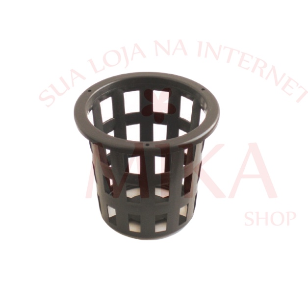 Kit 25 Vaso Plastico Vazados Pote 10 Preto Decoração de Casa e Jardinagem Cactos Suculentas Mudas