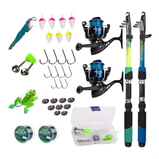 Kit Barato 2 Varas + 2 Molinetes + 1 Estojo Promoção em Oferta na Shopee