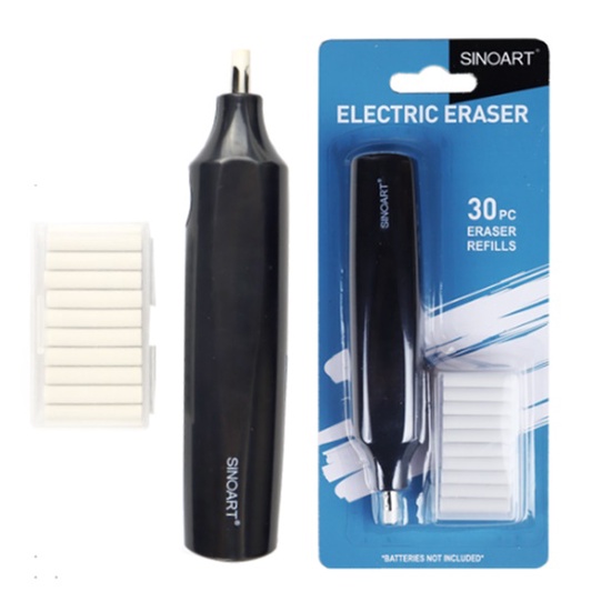 Borracha Eletrica Sinoart Desenho Profissional C/30 Refil 5mm em Oferta na Shopee