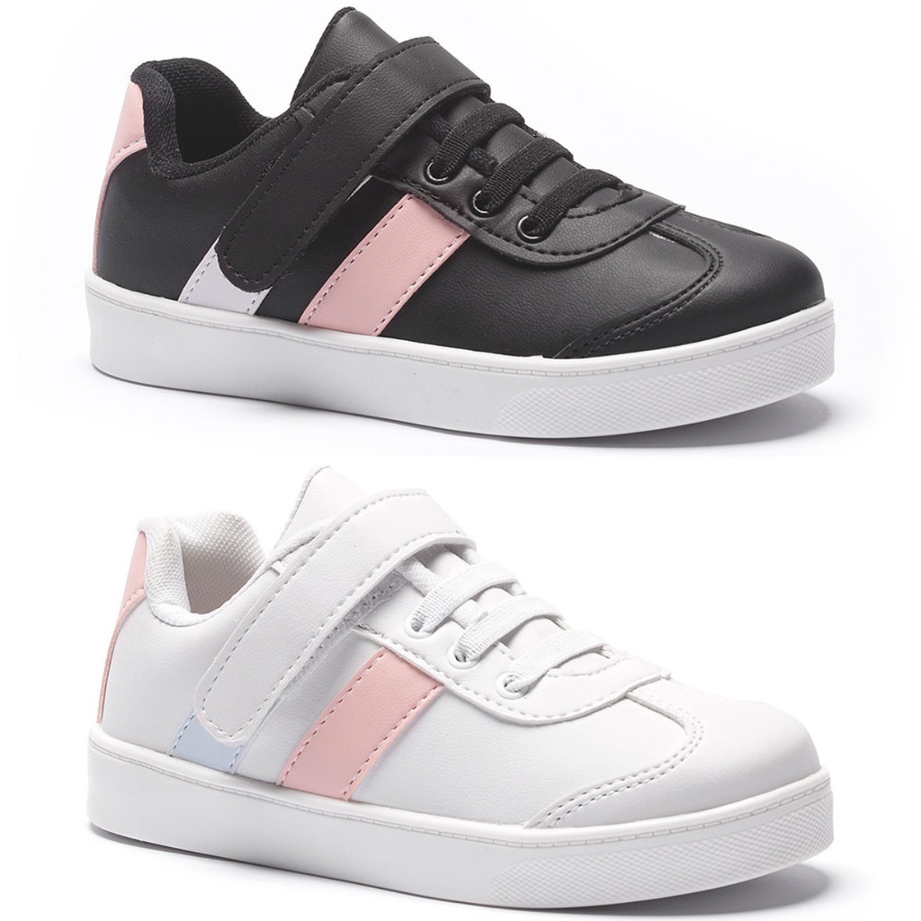Kit 2 Pares Tênis Infantil Feminino Menina Tininha Original Casual Escolar