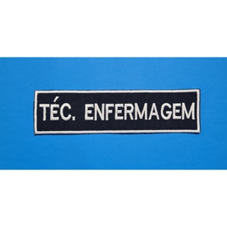 Tarjeta Bordada Téc. Enfermagem ou Enfermagem SAMU Costas - 5cm x 19cm em Oferta na Shopee