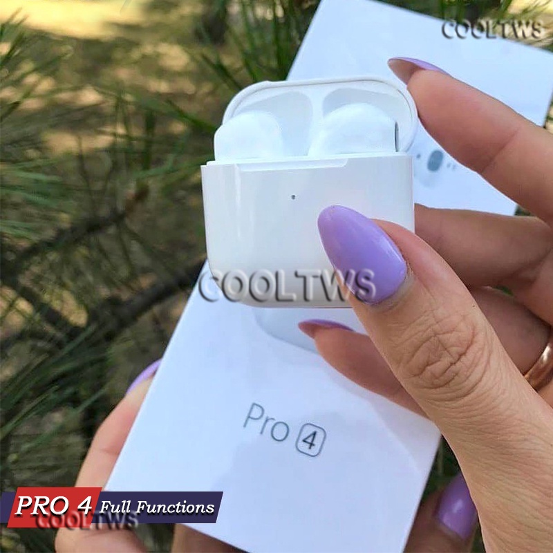 Pro 4 Mini Fones De Ouvido Controle de toque TWS Bluetooth 5.0 Carregamento sem fio Para Android E xiaomi em Oferta na Shopee